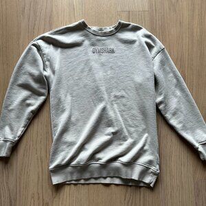 Gymshark cream oversized sweatshirt